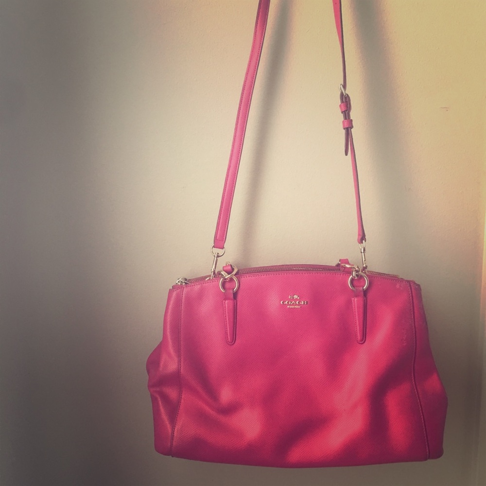 Pink Fuchsia Coach Purse